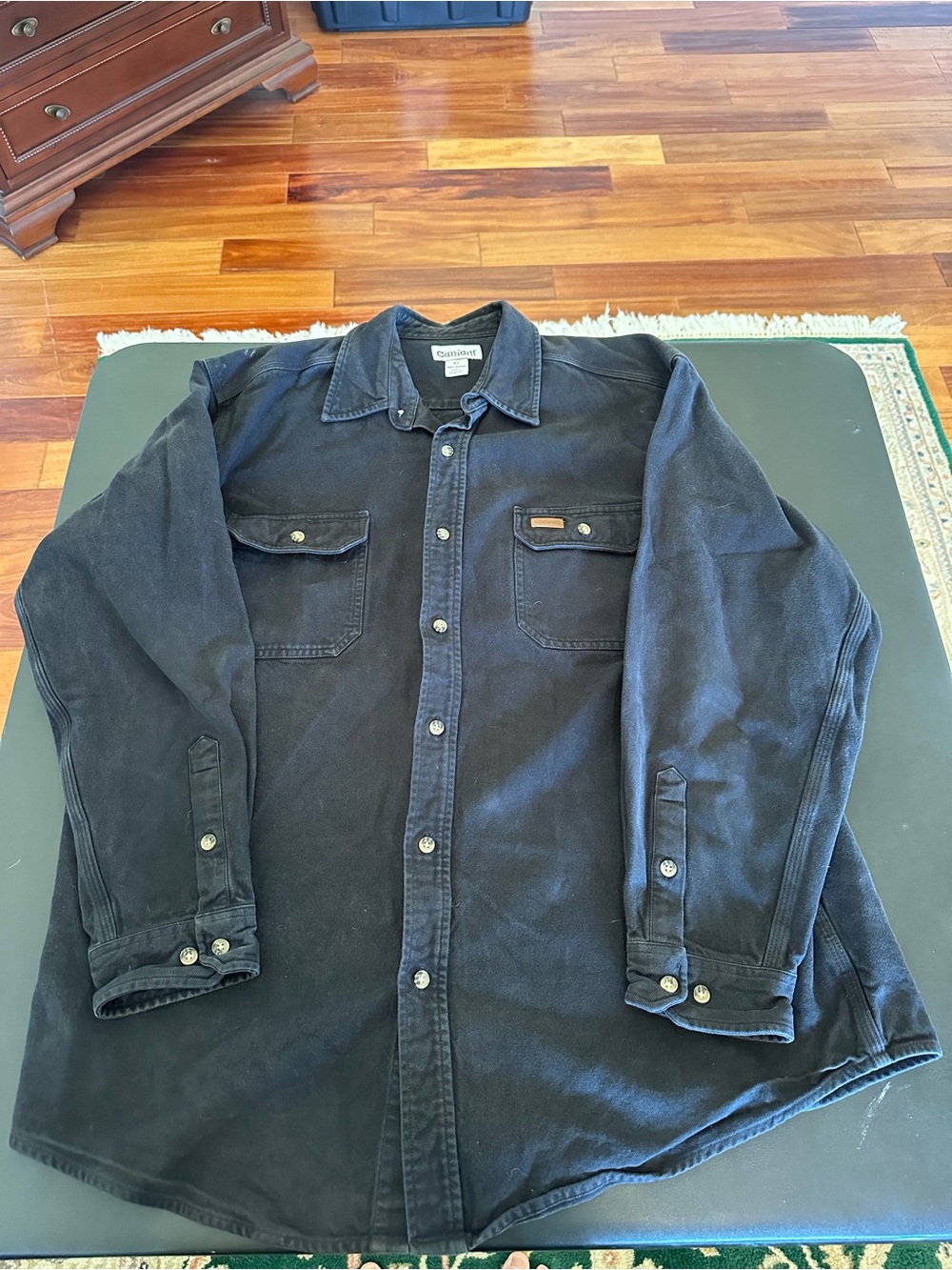 Carhartt Men's Black Workshirt Jacket Size XL
